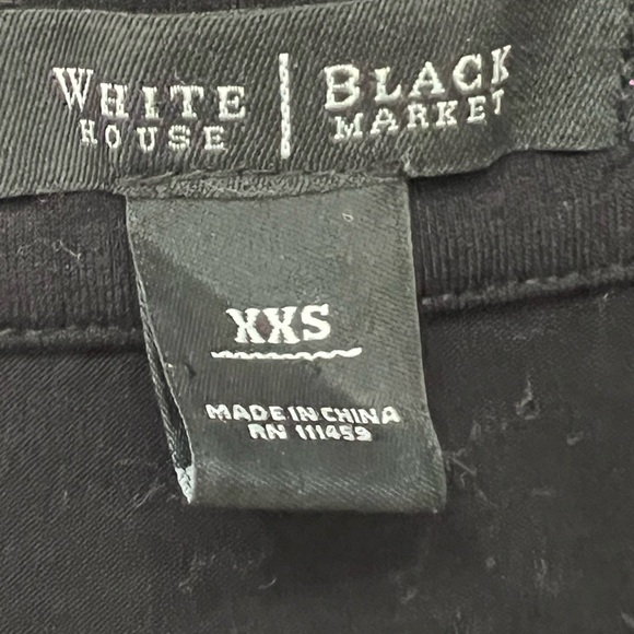 White House Black Market Black Beaded Tank Top EUC XXS - Picture 8 of 9